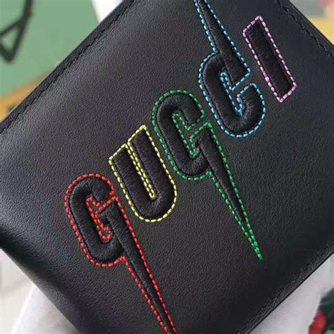 gucci - gucci blade wallet - black - calf leather